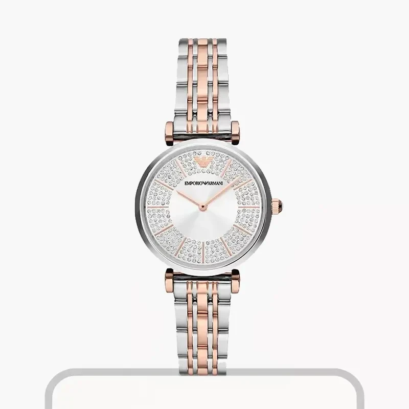 Emporio Armani Gianni T-Bar Two-tone Ladies Watch- AR11537